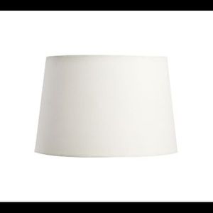 (Set of 2) Gallery Tapered Linen Drum Lamp Shades, Small, White